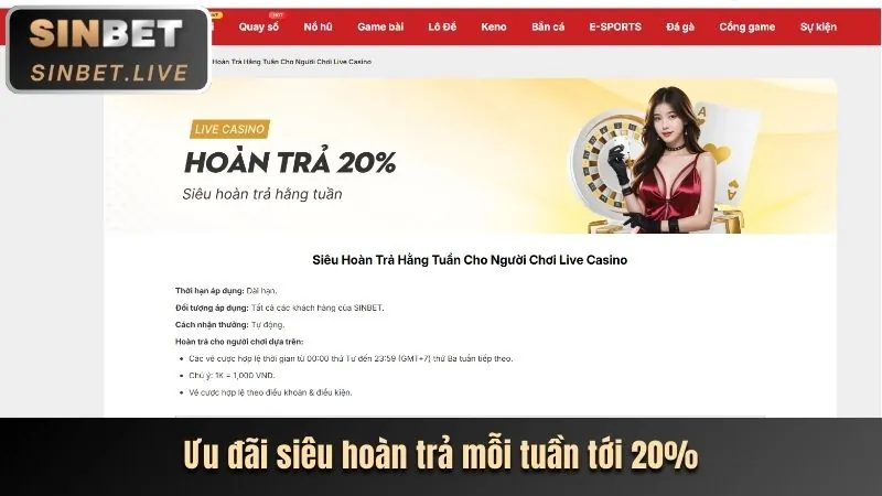 Các chương trình khuyến mãi casino